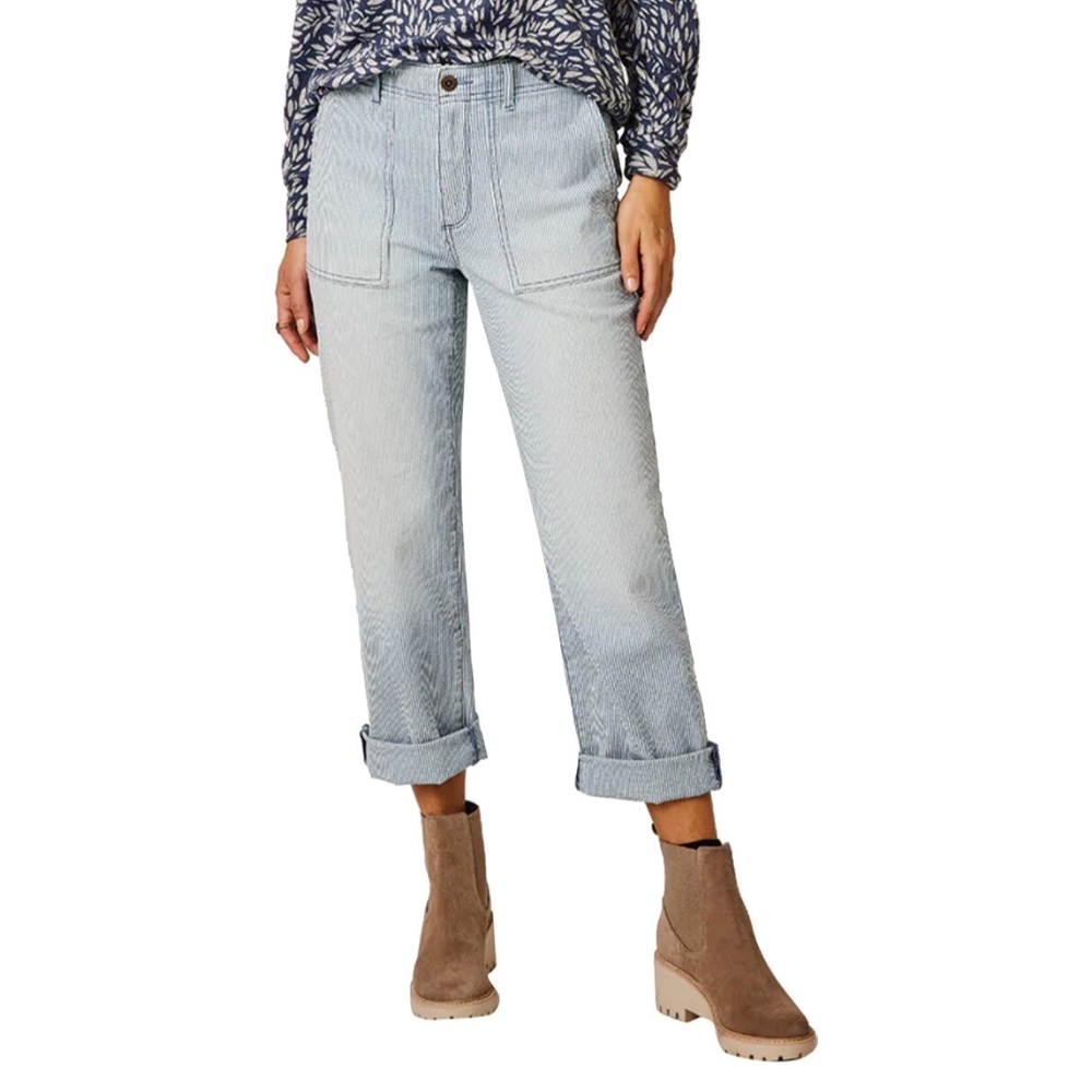 Carve Designs Light Blue Striped Women's Jeans